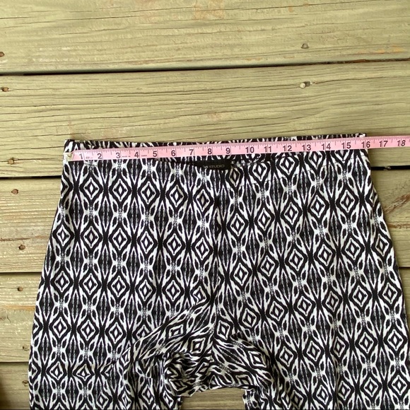 AB Studio black & white pull on Wide leg pants XL - Picture 2 of 8